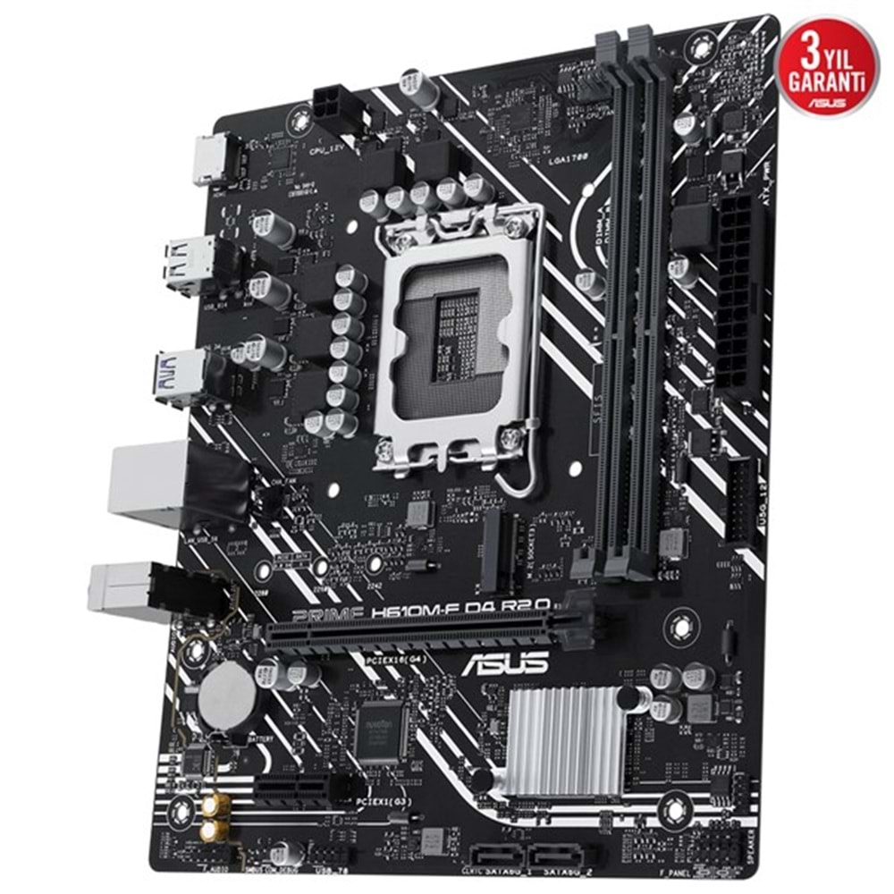 ASUS PRIME H610M-F-CSM DDR4 HDMI PCIe 16X v4.0 1700p mATX