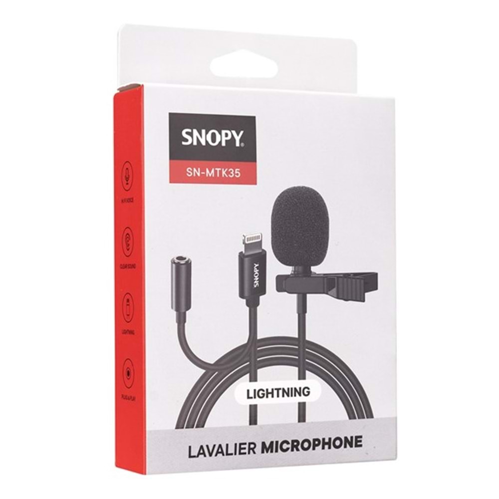 SNOPY SN-MTK35 Yaka Mikrofonu
