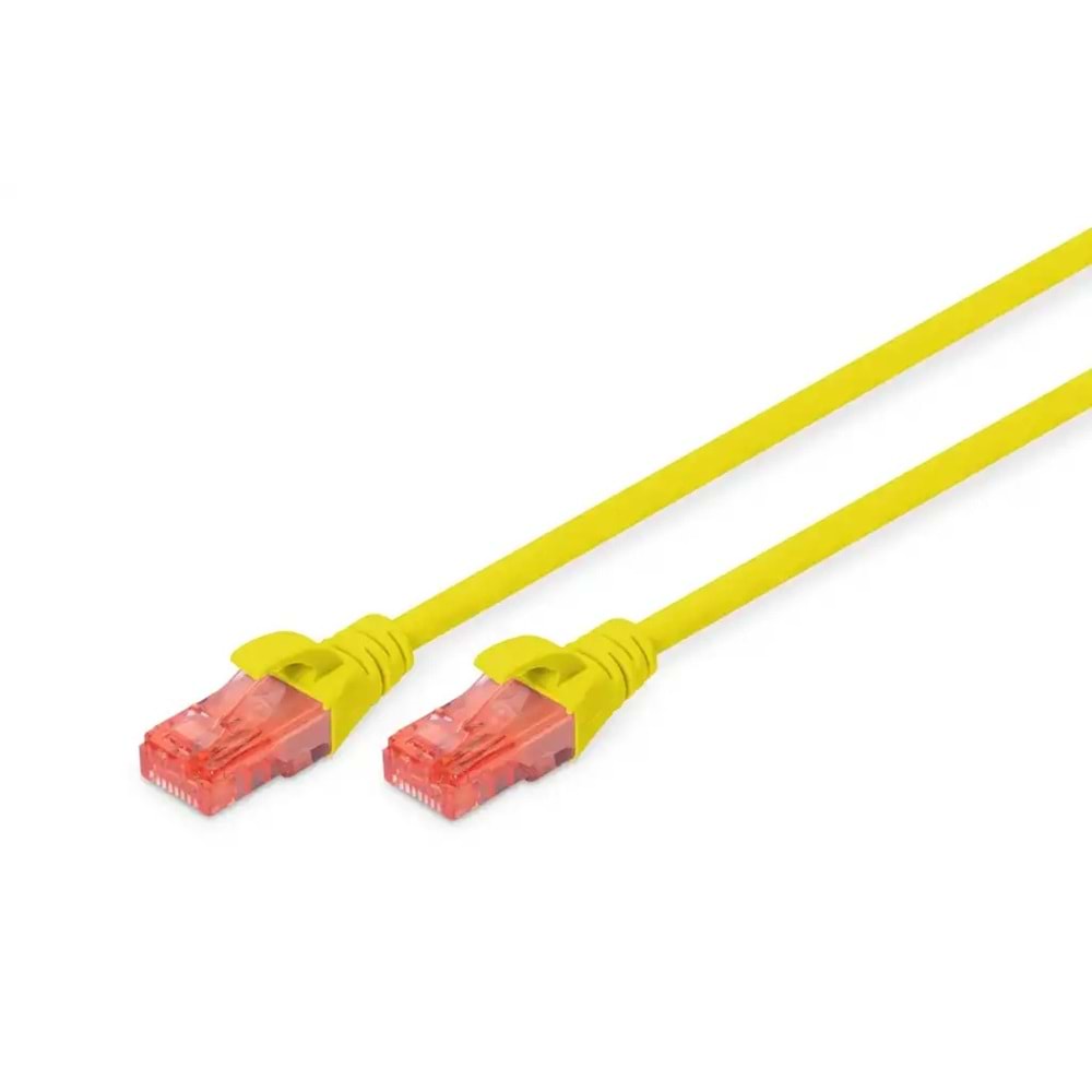 DIGITUS 0.5metre CAT6 Utp DK-1617-005/Y Sarı Patch Kablo (10'lu Paket)