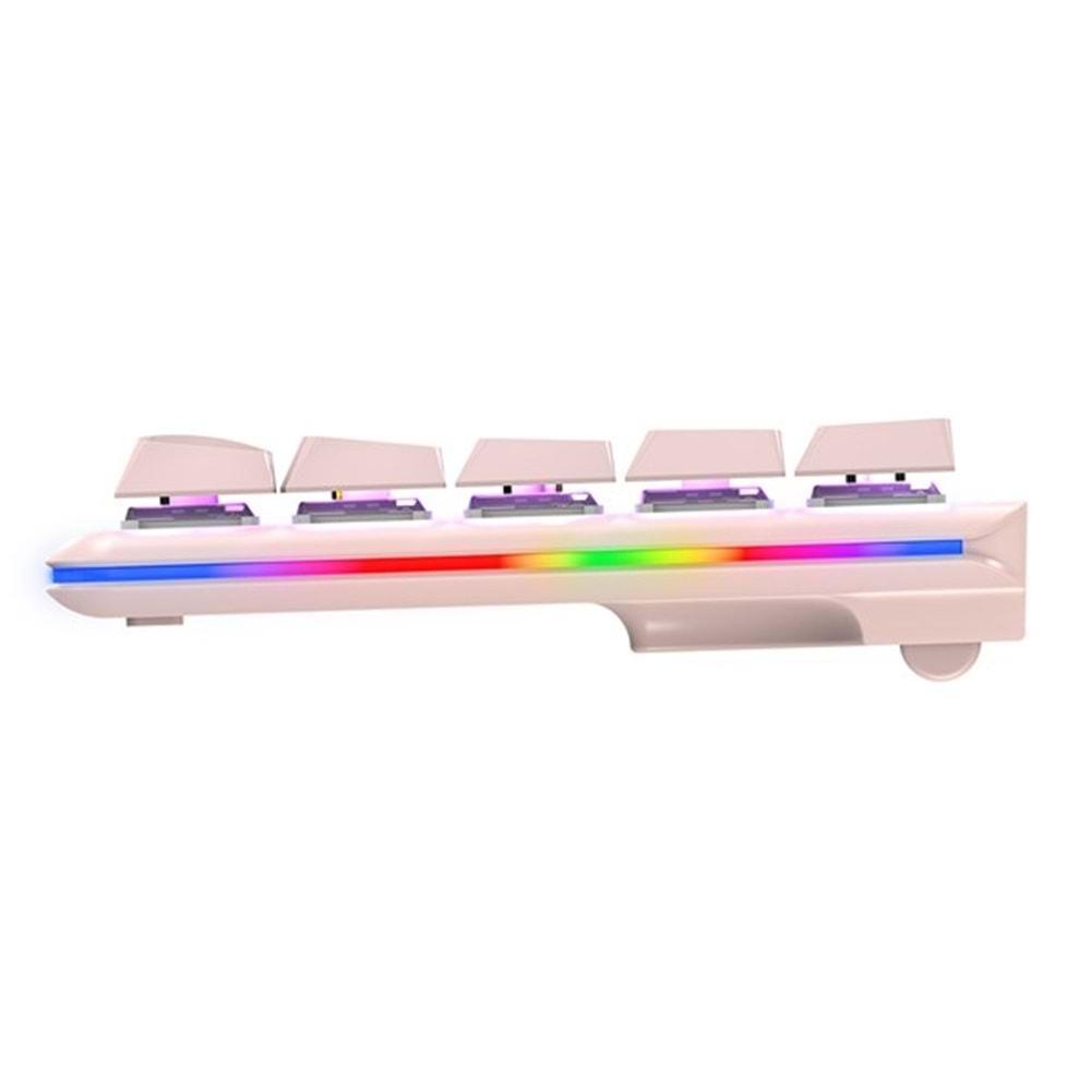 RAMPAGE Rebel Kablolu USB Q Trk Pembe Gaming Klavye Mouse