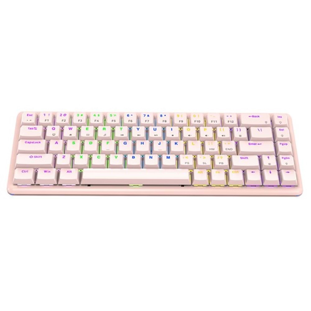 RAMPAGE Rebel Kablolu USB Q Trk Pembe Gaming Klavye Mouse