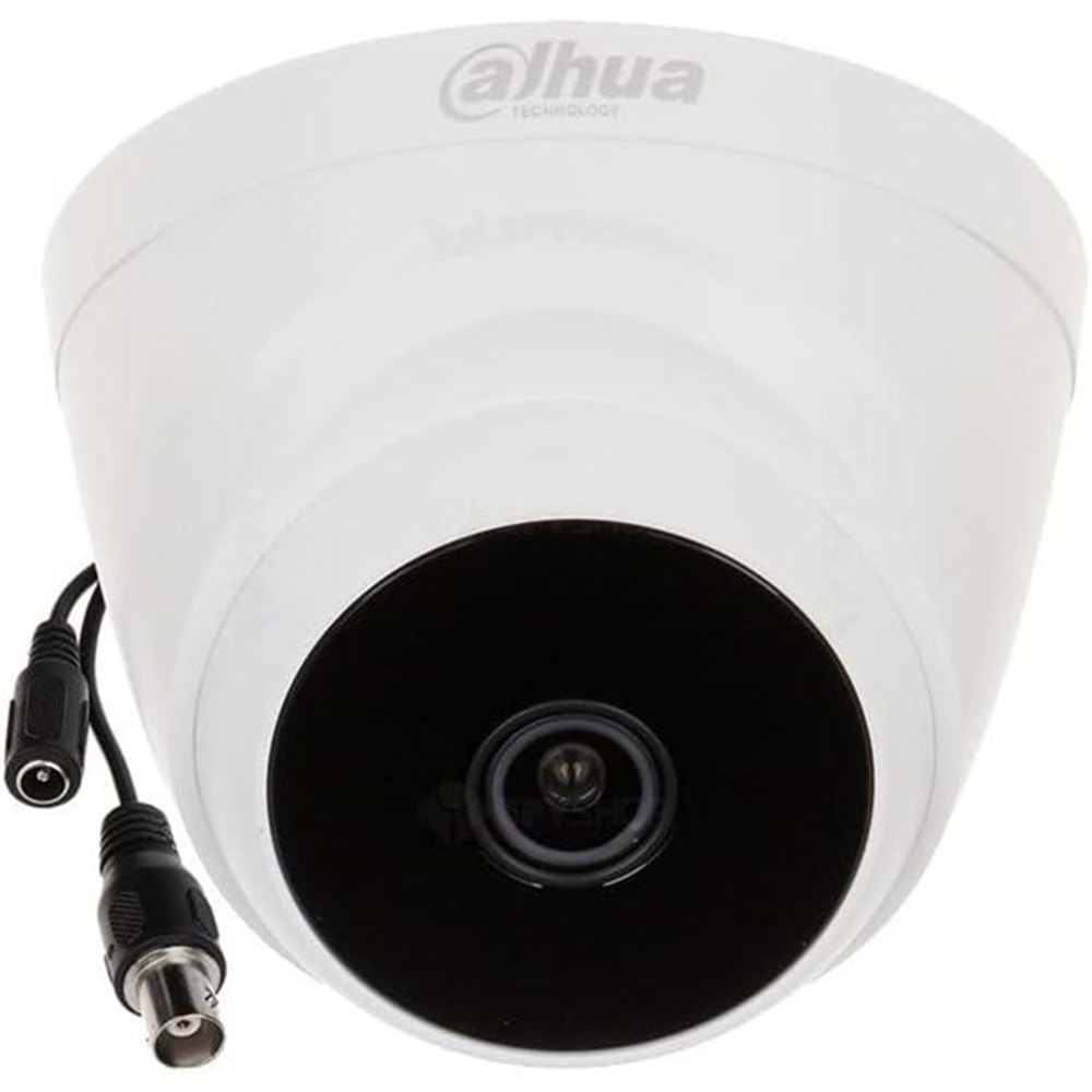 DAHUA 2MP Dome 2.8mm Analog Kamera Akıllı Işıklı Sesli HAC-T1A21P-U-IL-A-0280B