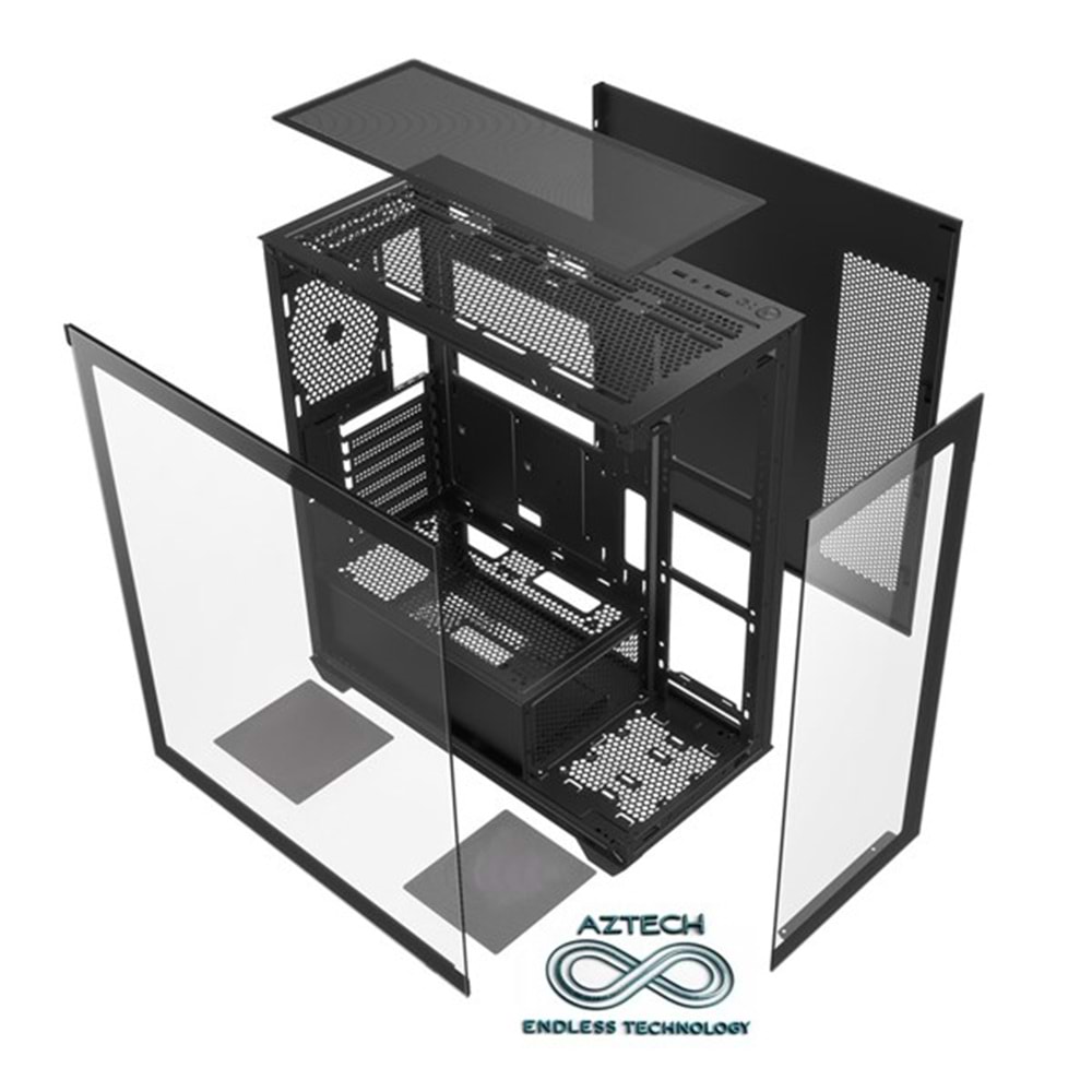 AZTECH AZT101 B Gaming Mid-Tower PC Kasası