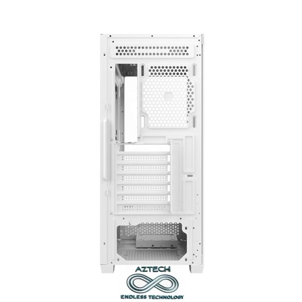 AZTECH AZT101 W Gaming Mid-Tower PC Kasası Beyaz