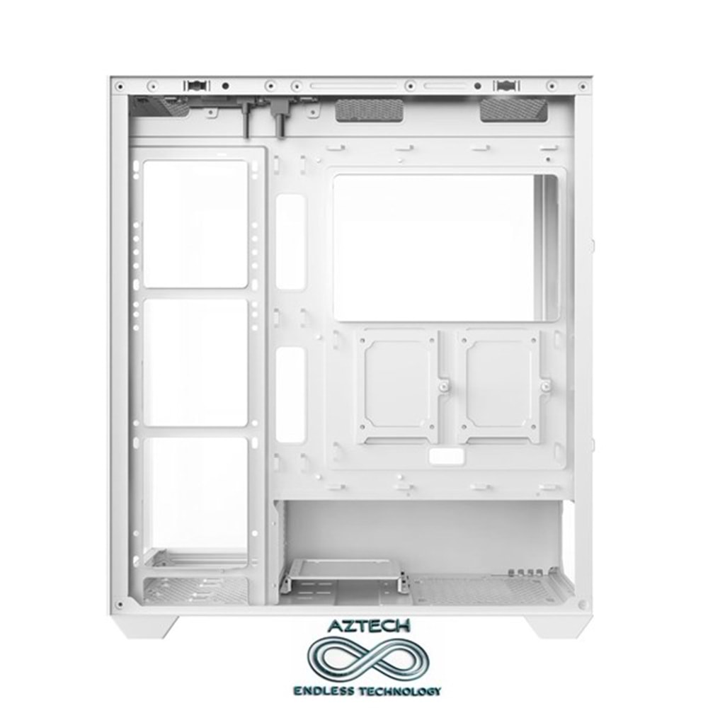 AZTECH AZT101 W Gaming Mid-Tower PC Kasası Beyaz