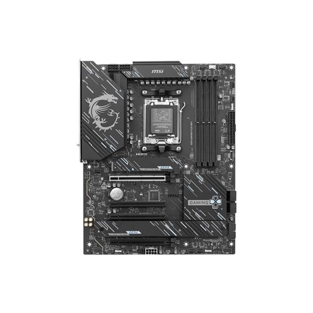 MSI X870 GAMING PLUS WIFI-7 DDR5 HDMI-USBC DP PCIe 16X v5.0 AM5 ATX