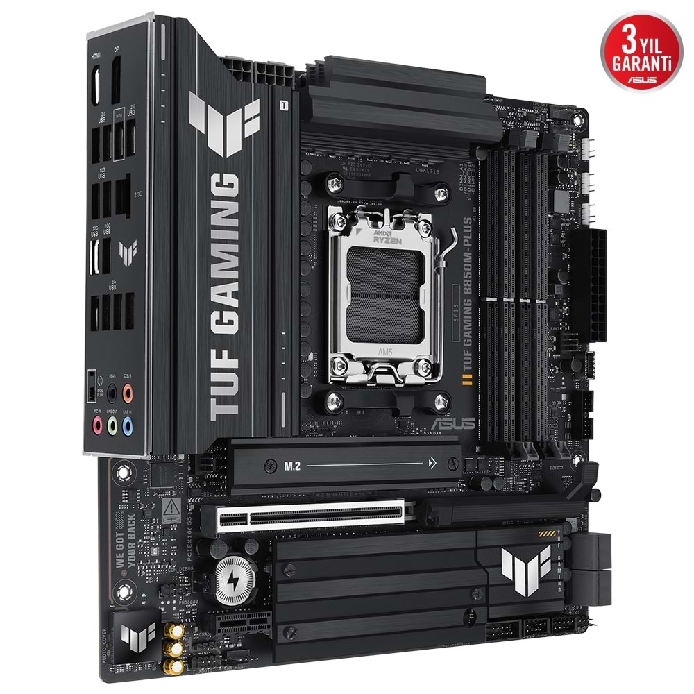 ASUS TUF GAMING B850M-PLUS WIF-7 DDR5 HDMI DP PCIE 5.0 AM5 mATX