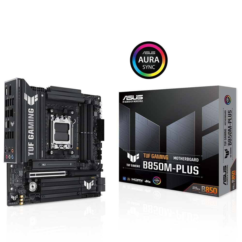 ASUS TUF GAMING B850M-PLUS WIF-7 DDR5 HDMI DP PCIE 5.0 AM5 mATX