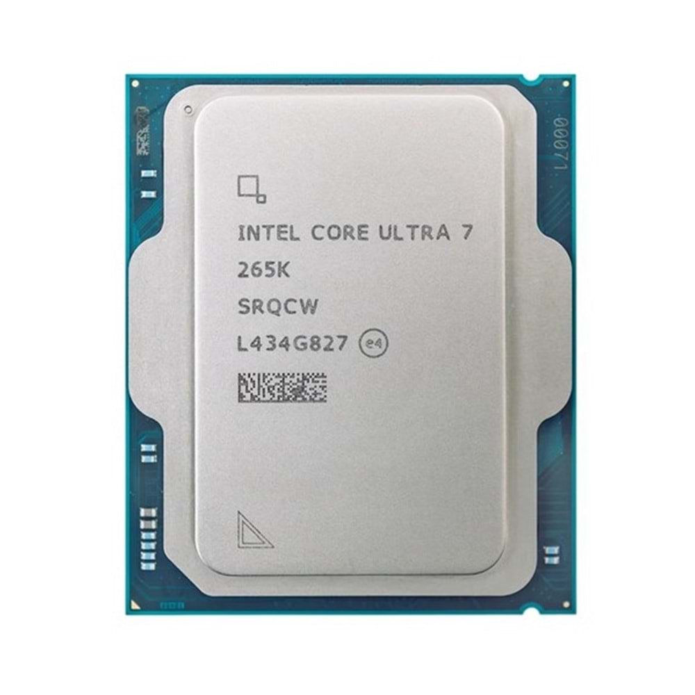 INTEL ULTRA 7 265K 36MB 20çekirdekli O/B VGA 1851p 125w Kutusuz+Fansız