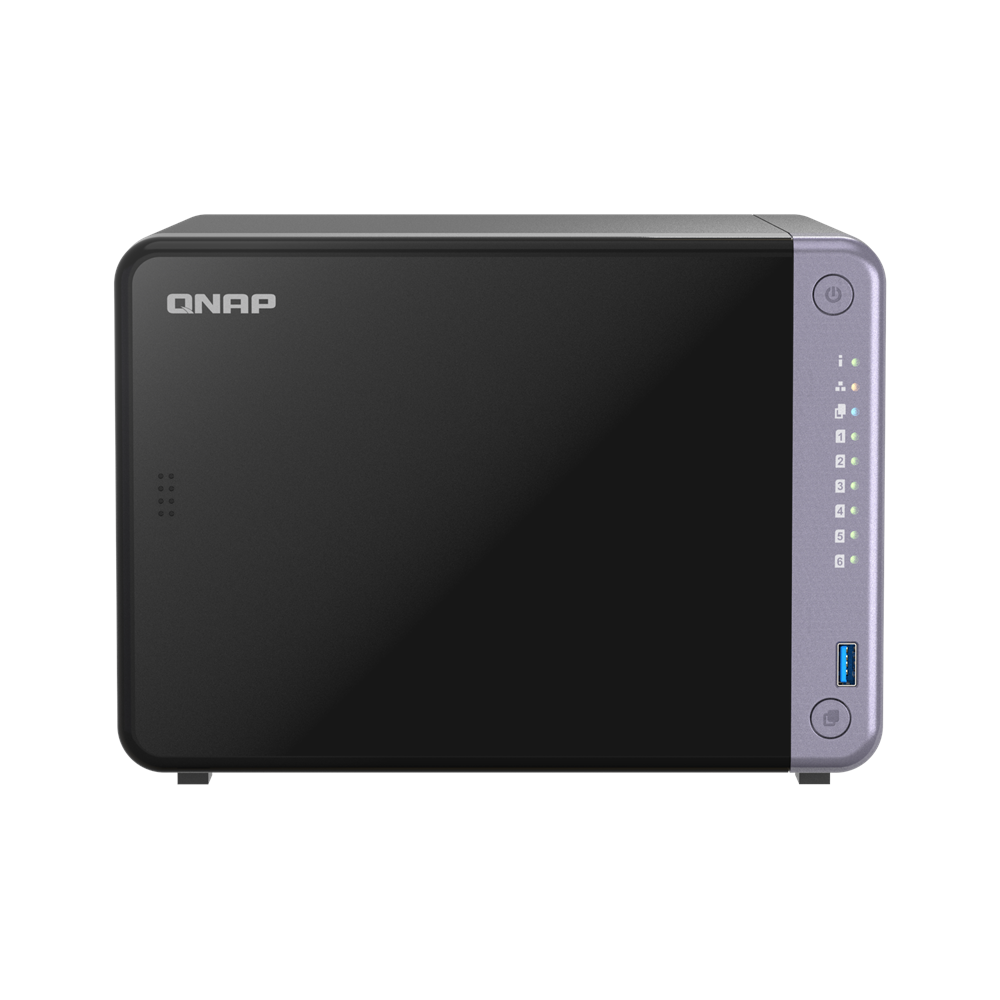 QNAP 6diskli Alpine AL524 QC-4GB RAM-2-10GbE SFP+ Nas Server TS-632X