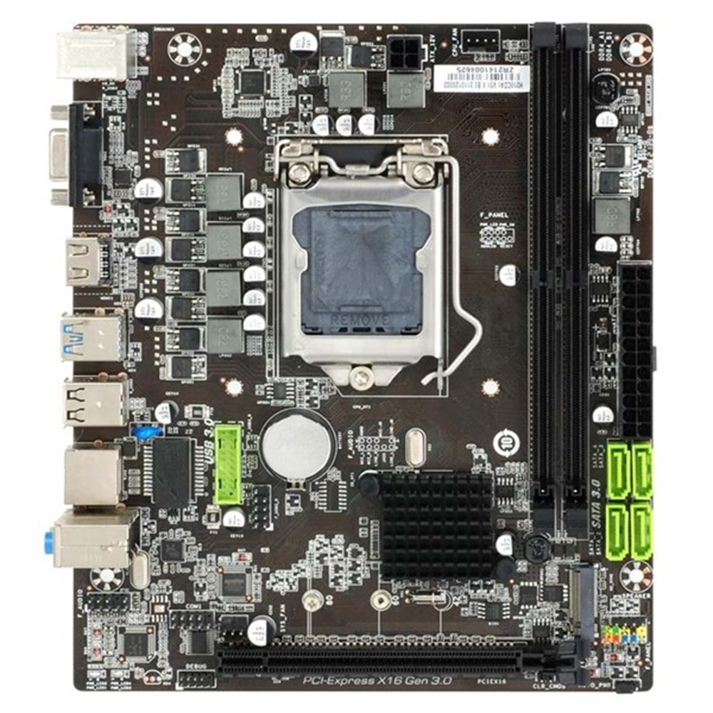 SecLife H310CDA1 B250 (6.7.8.9. nesil desteği) DDR4 HDMI PCIe 16X v2.0 1151p mATX