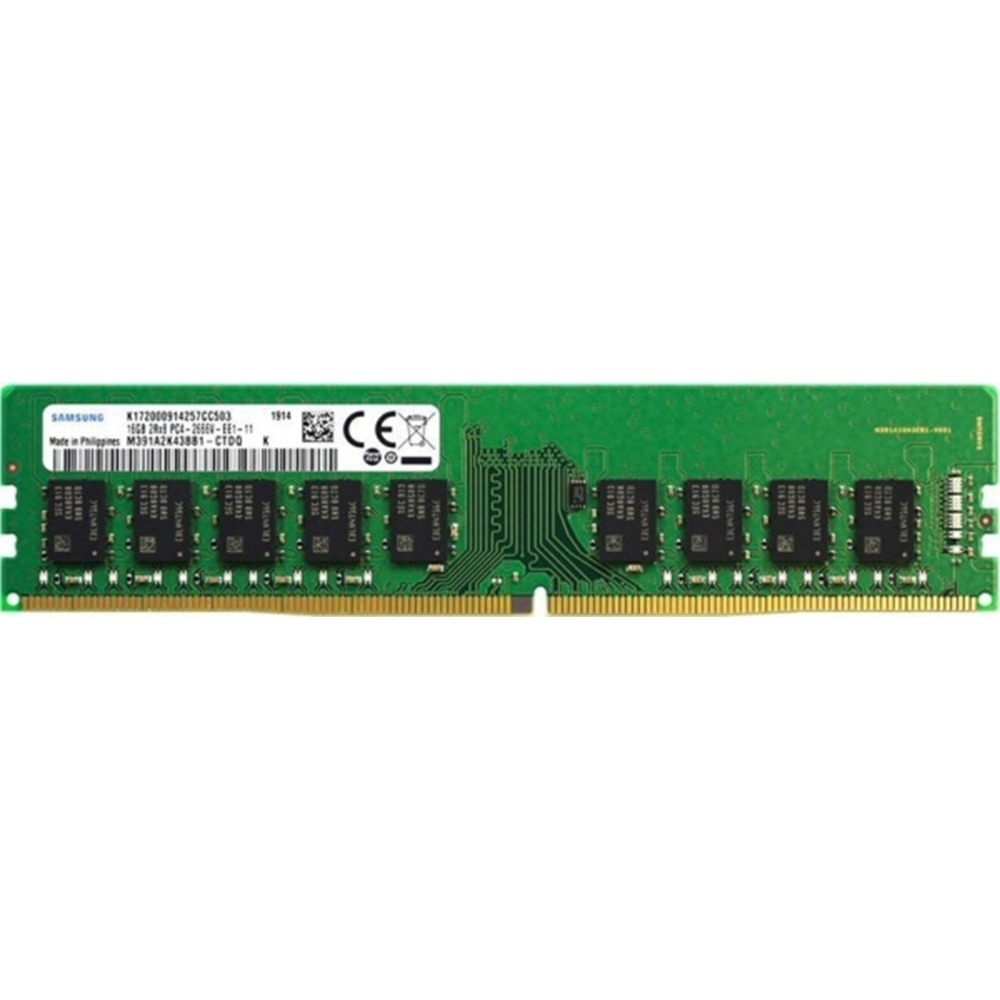 SAMSUNG 16GB DDR4 ECC UDIMM 2666Mhz 1Rx8 SUNUCU RAM M391A2K43BB1-CTDQ
