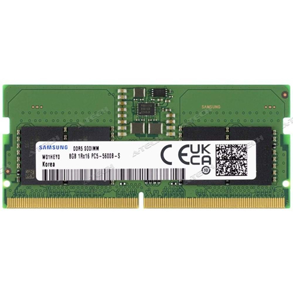 SAMSUNG 8GB DDR5 5600MHZ CL46 NOTEBOOK RAM VALUE M425R1GB4PB0-CWW