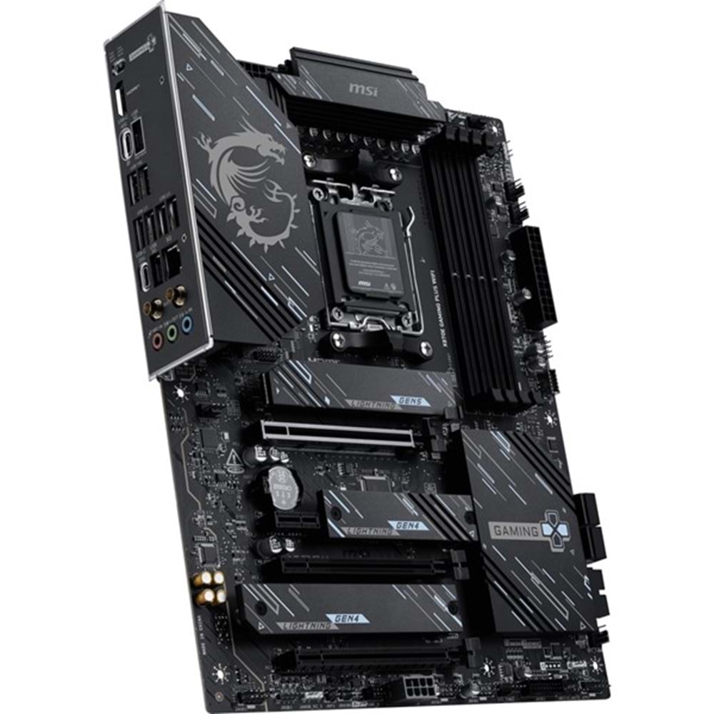 MSI X870E GAMING PLUS WIFI7 DDR5 HDMI TYPE-C PCIE 5.0 AM5 ATX