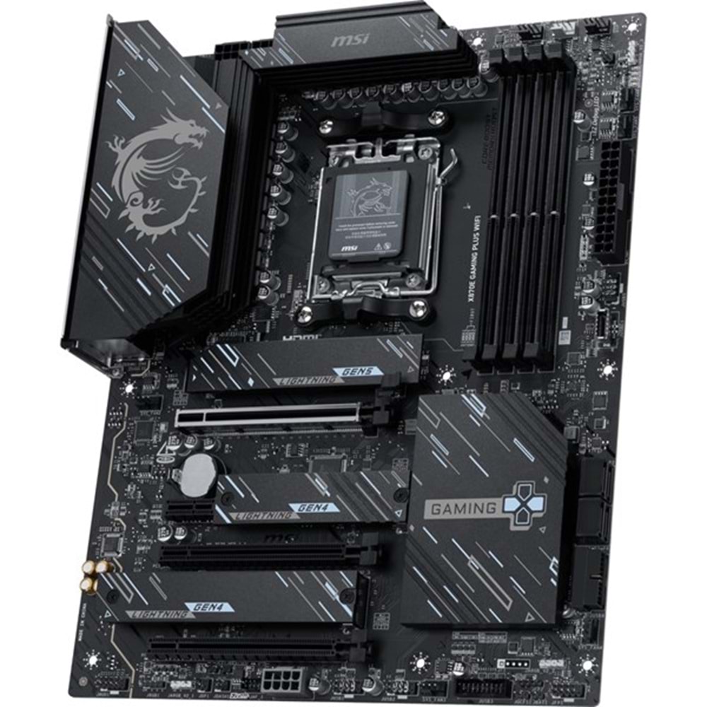 MSI X870E GAMING PLUS WIFI7 DDR5 HDMI TYPE-C PCIE 5.0 AM5 ATX