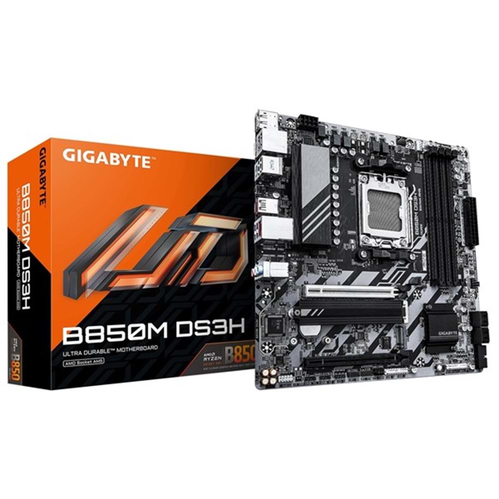 GIGABYTE B850M DS3H DDR5 HDMI DP-TYPEC PCIE 5.0 AM5 mATX