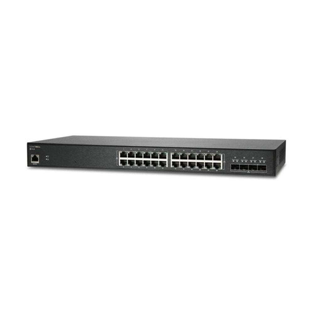 SONICWALL 24port PoE 410w 4-SFP+ Gigabit Yönetilebilir Switch 02-SSC-8377