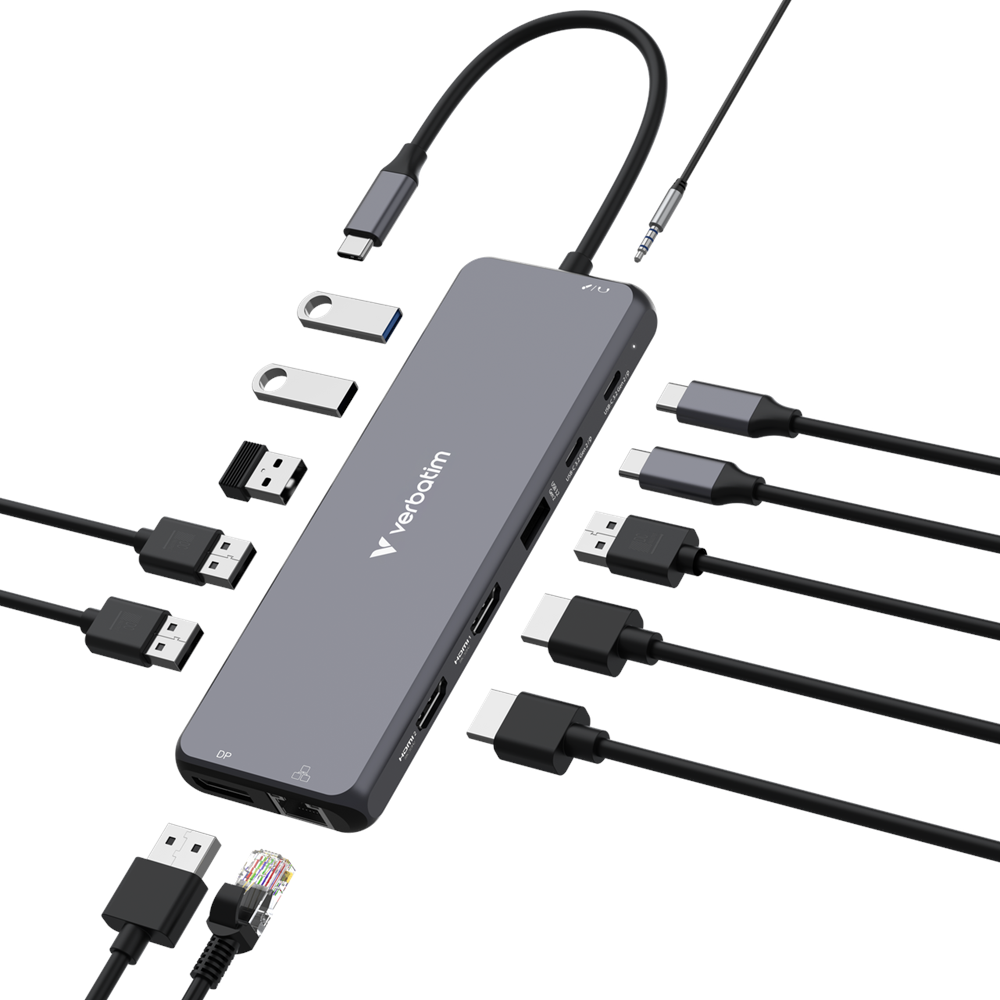 VERBATIM CMH-05 USB-C Pro 5 Port Çok Bağlantı Noktalı Dock