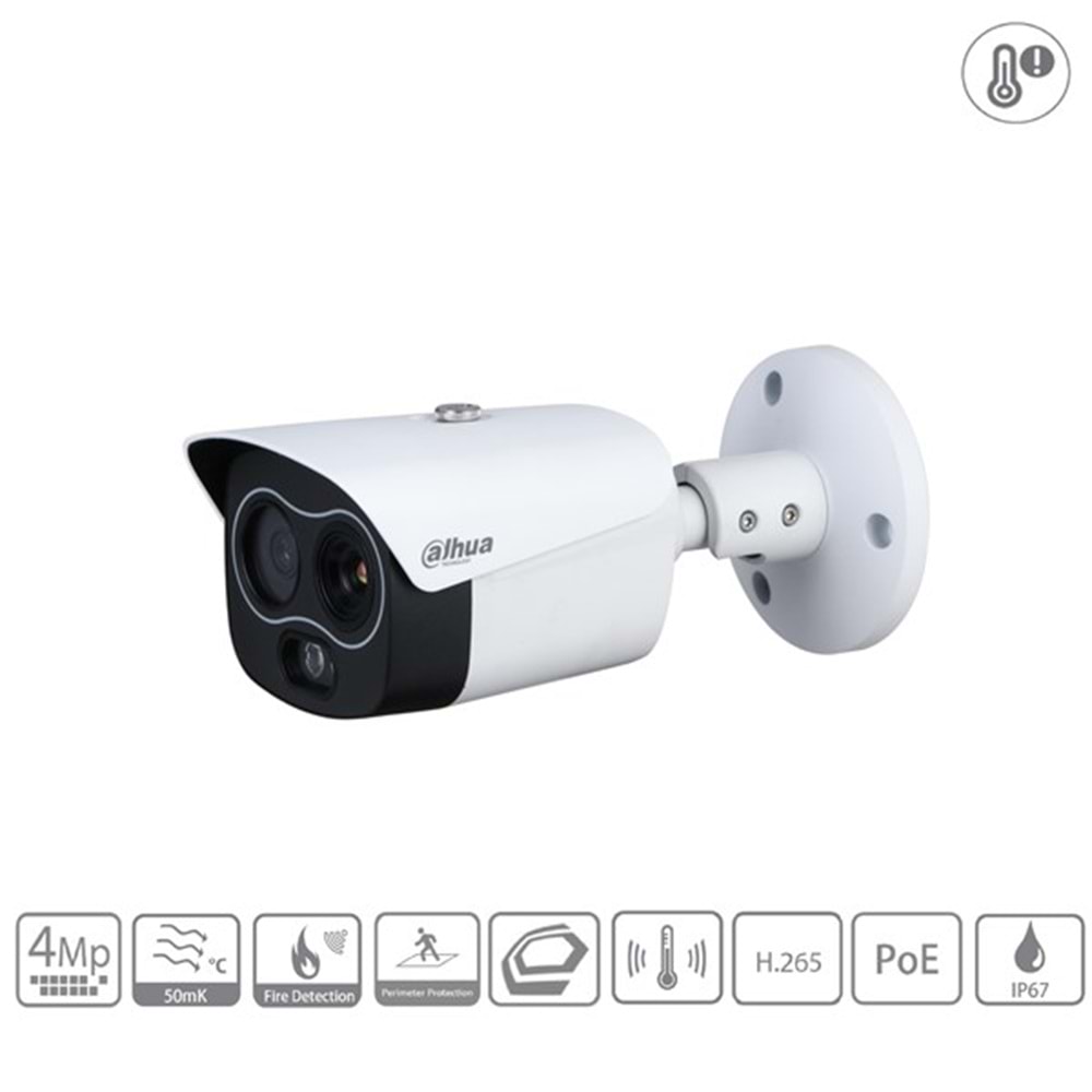 DAHUA 4MP Bullet Termal IP Kamera DHI-TPC-BF1241-T-S2