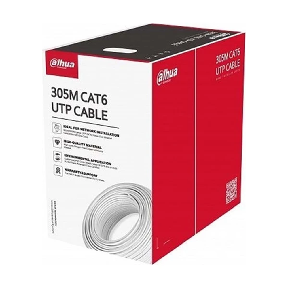 DAHUA 305metre 23AWG Beyaz CCA CAT6 PFM922I-6UN-C