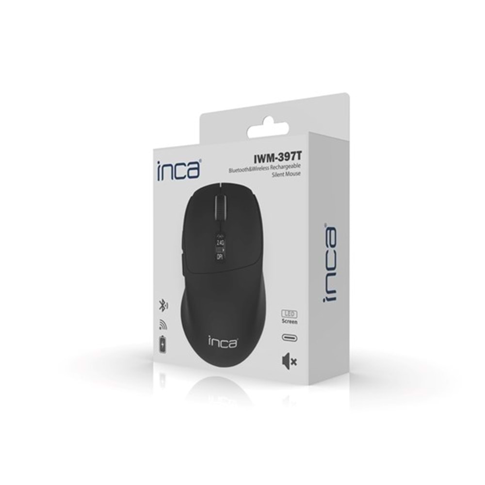 INCA IWM-397T Kablosuz + Bluetooth Siyah Mouse