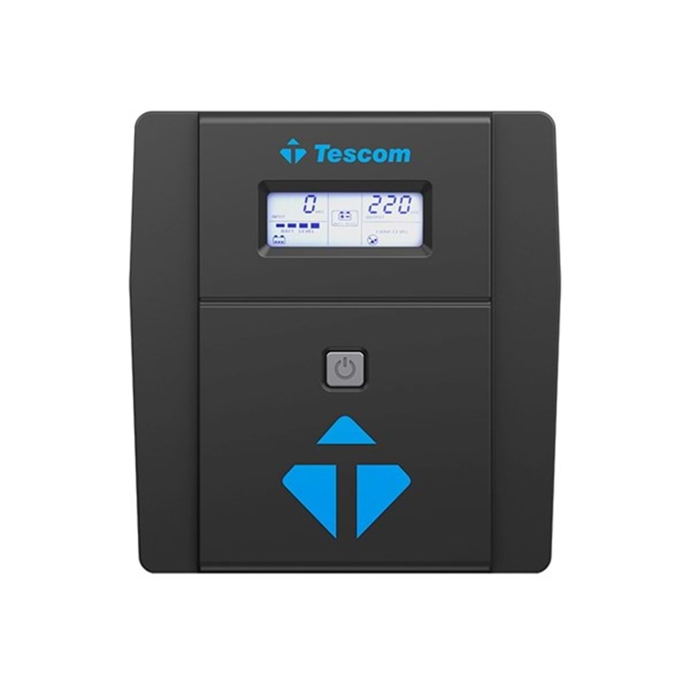 TESCOM 1000VA LEO+ LEO1000AP Modem Protect Lcd Ekran Line Interactive Ups