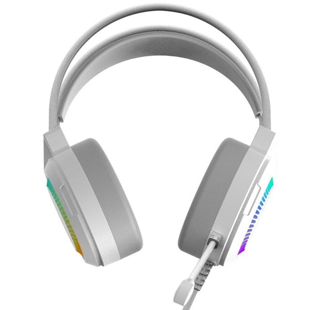 GameBooster HAMMER 7.1 Rainbow Beyaz Gaming Kulaklık H02W