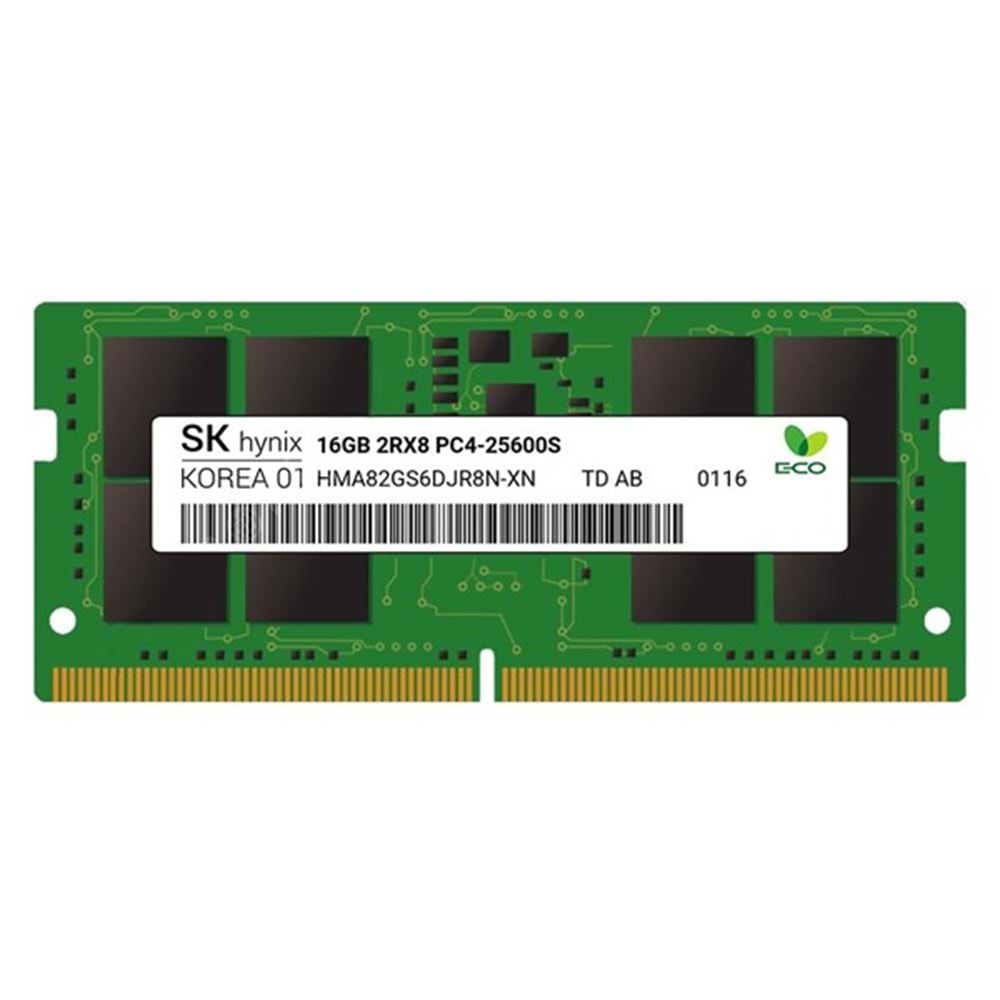 HyNIX 16GB DDR4 3200MHZ ECC NOTEBOOK RAM VALUE HMA82GS7DJR8N-XN