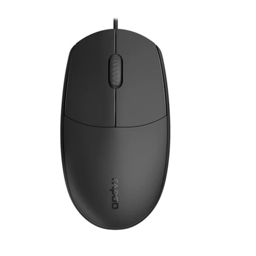 RAPOO N100C Kablolu USB 1000dpi Siyah Mouse (12345)