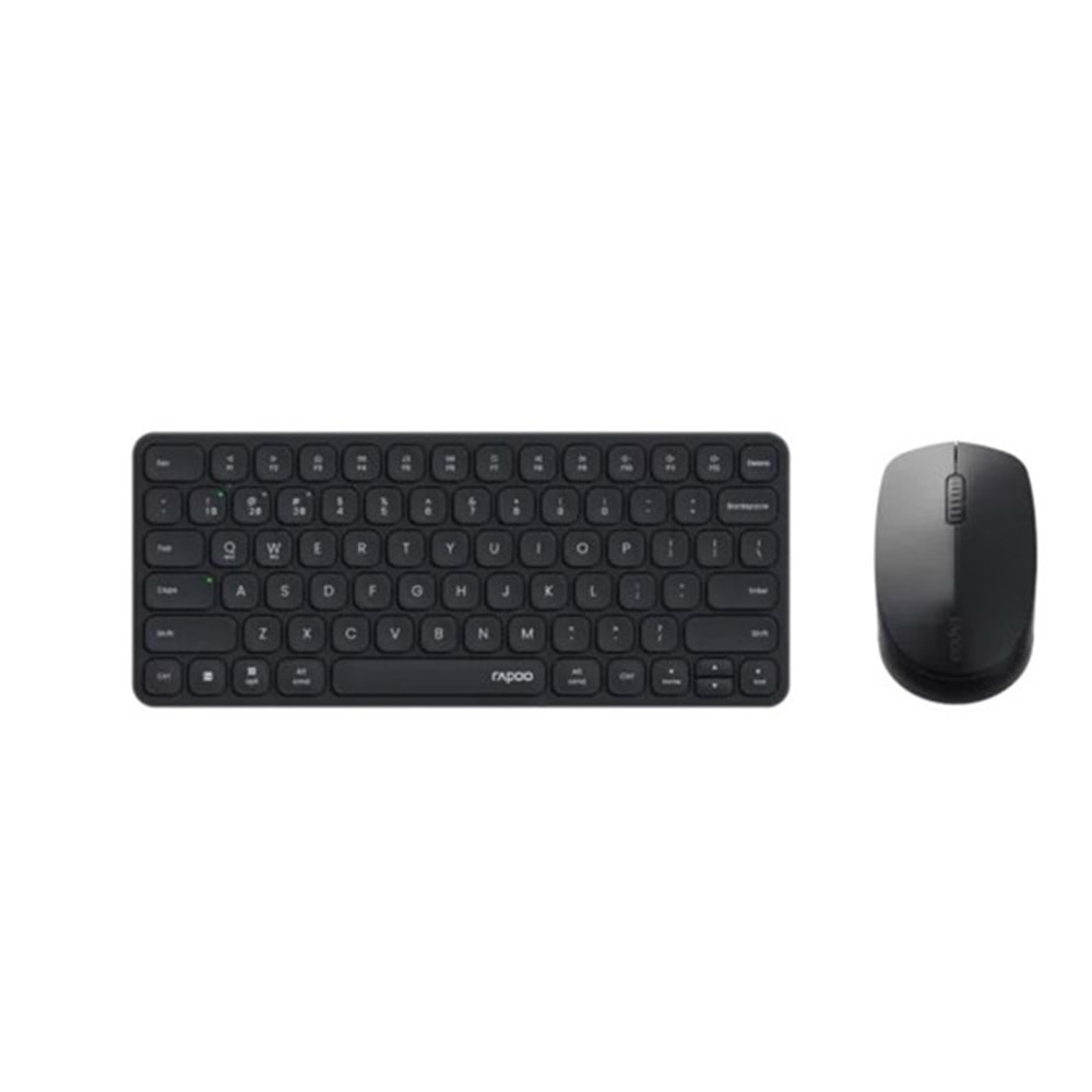 RAPOO 9010M Kablosuz Siyah Klavye - Mouse Set (13388)