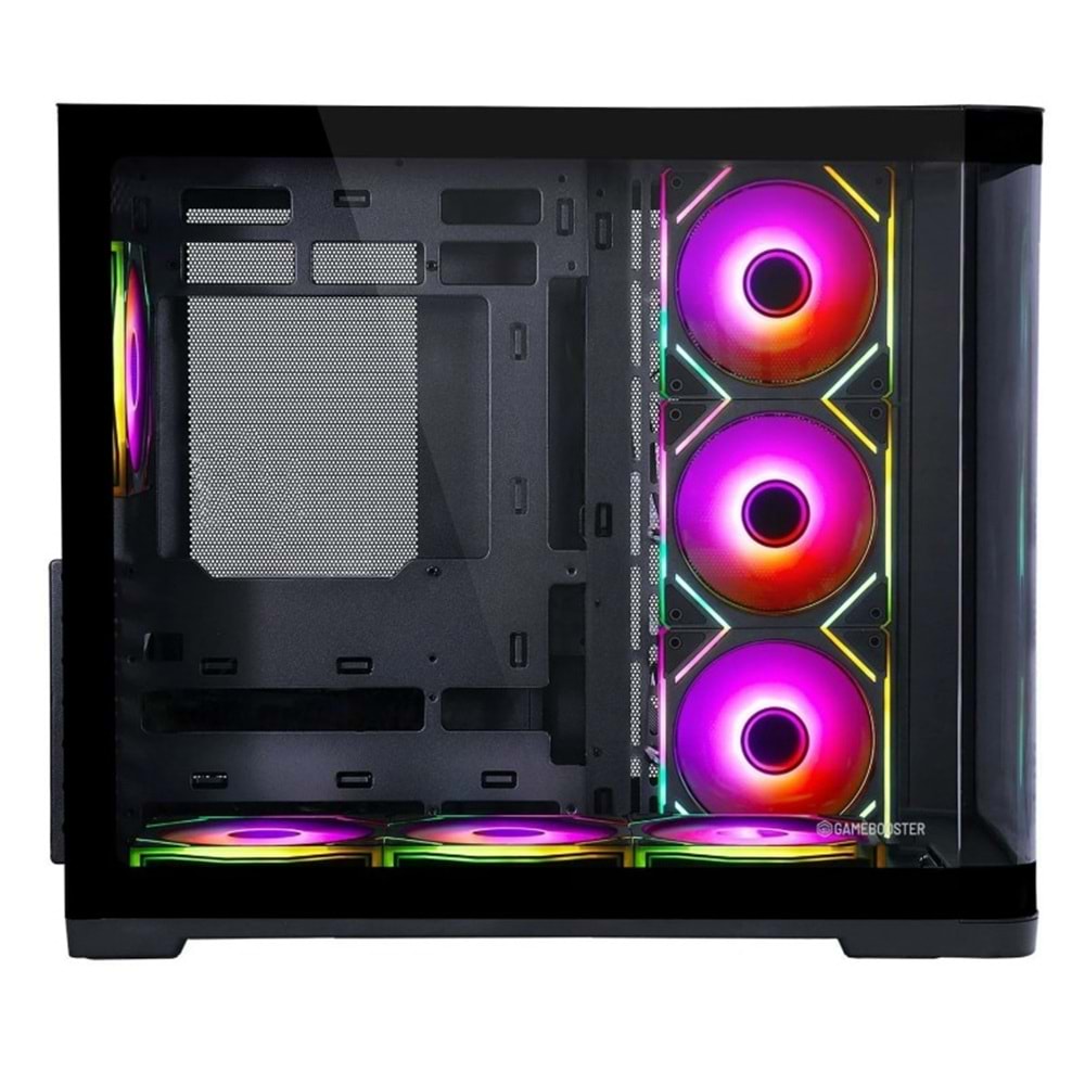 GAMEBOOSTER 850w 80+ BRONZE GB-G2852B-850W Gaming Mid-Tower PC Kasası Siyah 7-Fanlı