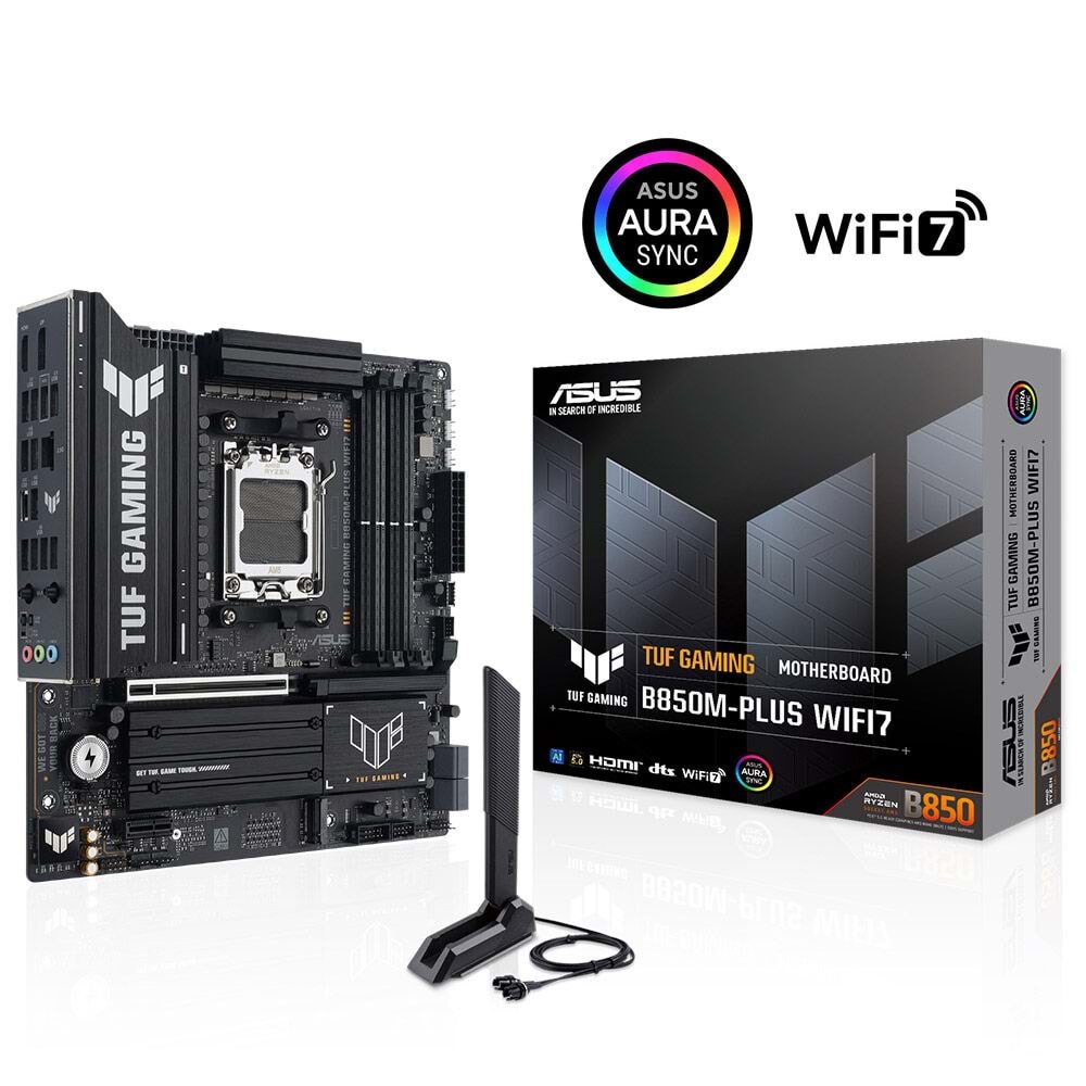 ASUS TUF GAMING B850M-PLUS WIFI7 DDR5 HDMI DP-TYPEC PCIE 5.0 AM5 mATX