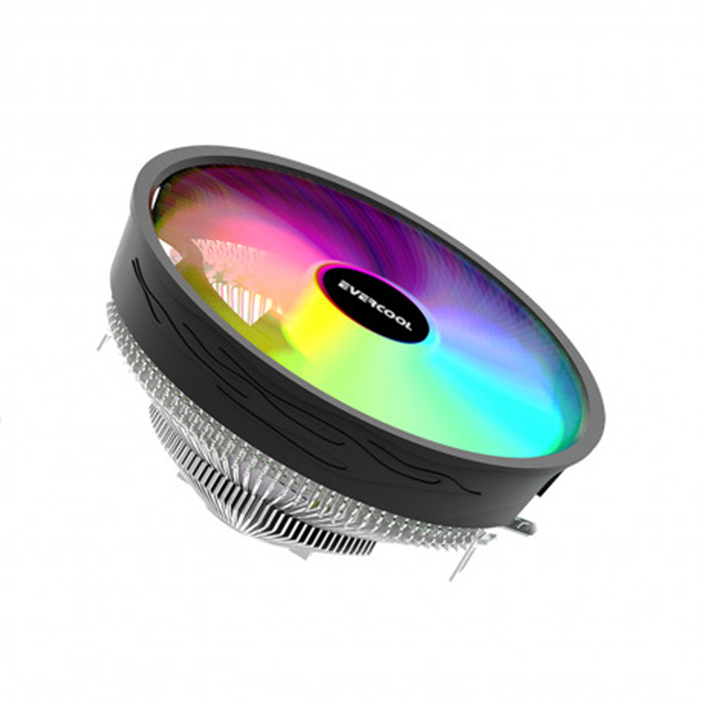 EVERCOOL 120mm CS-02 Rainbow Hava Soğutmalı AM5-1700p İşlemci Fanı