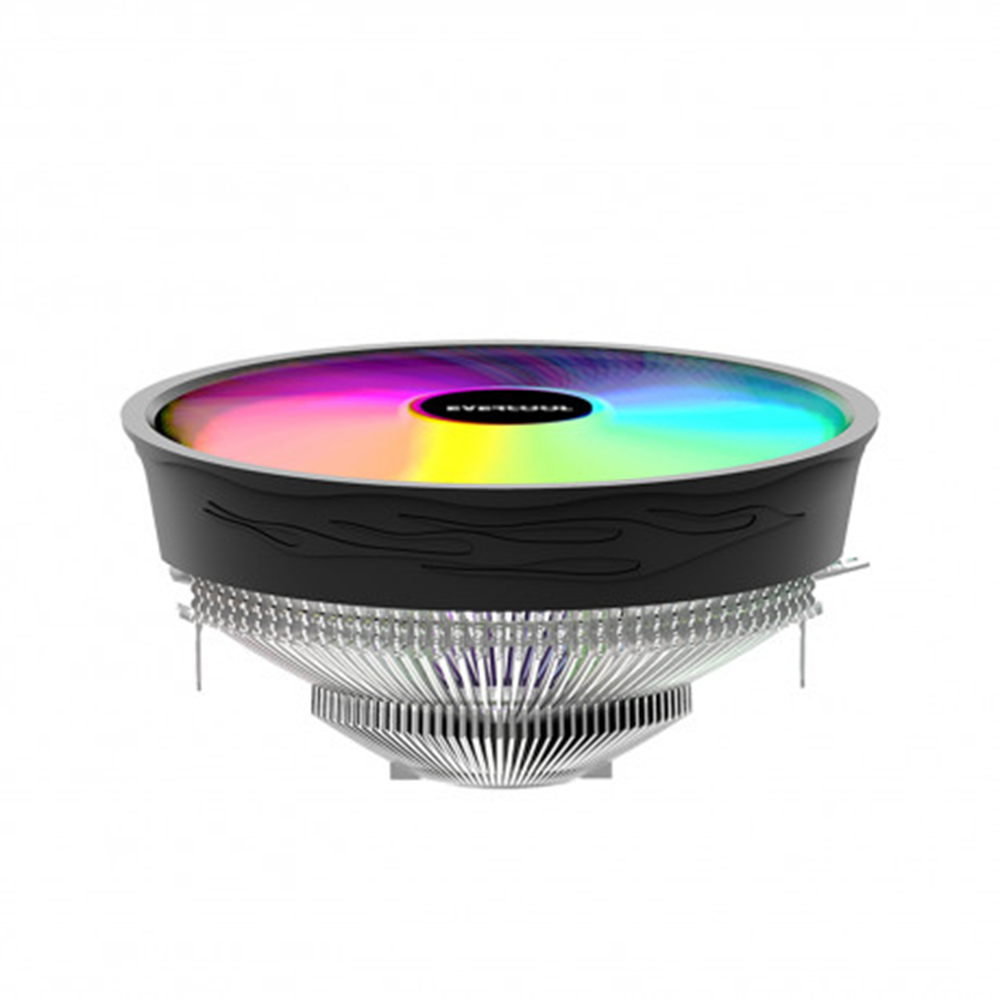 EVERCOOL 120mm CS-02 Rainbow Hava Soğutmalı AM5-1700p İşlemci Fanı