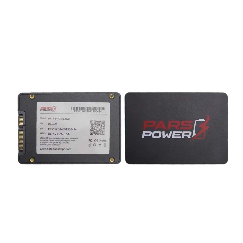 PARS 512GB PP-7 500- 480MB/s SSD SATA-3 Disk
