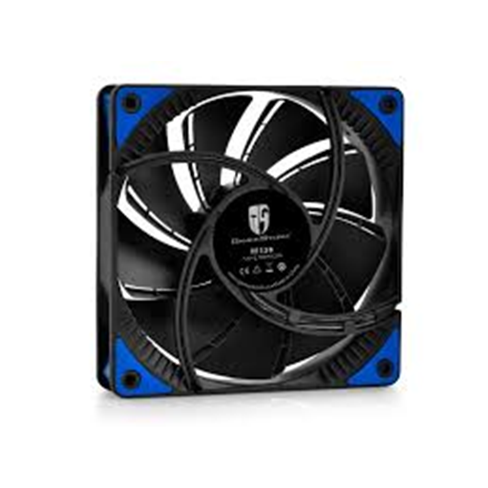 DEEPCOOL TF120 Mavi LED'li 120mm Kasa Fanı (Siyah Gövde / Mavi Çift Kanatlı Fan)