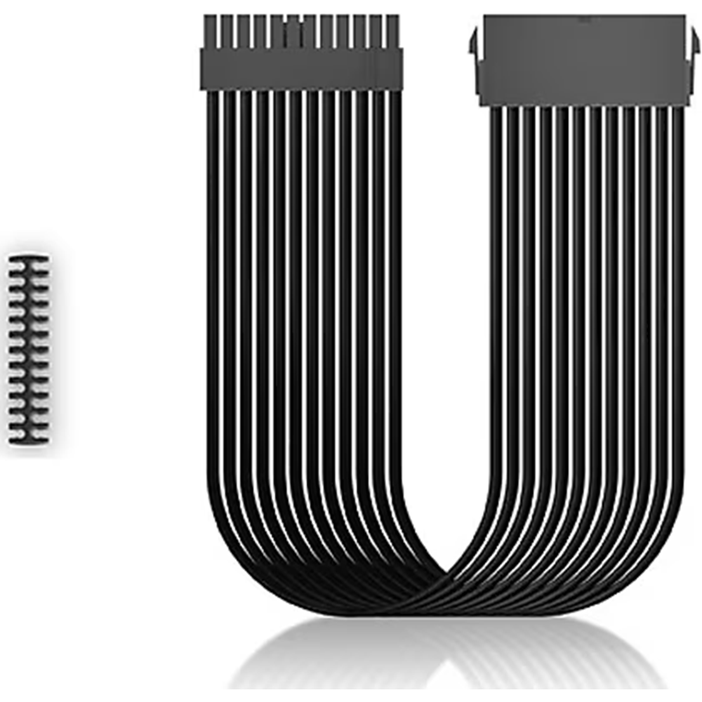 DEEPCOOL EC300-24P-BK 24-Pin ATX Örgülü Güç Kaynağı Uzatma Kablosu (Siyah)