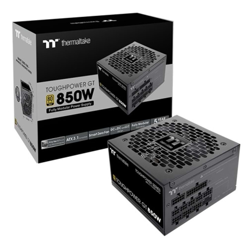 THERMALTAKE 850W 80+ GOLD TOUGHPOWER GT PS-TPT-0850FNFAGE-3 PCIE 5.0 Tam Modüler Power Supply