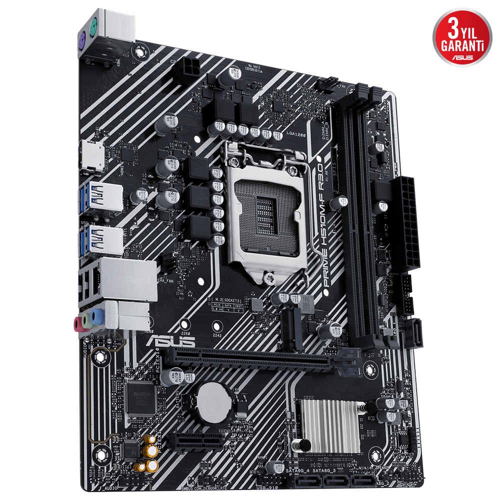 ASUS PRIME H510M-F R3.0 CSM DDR4 HDMI PCIE 3.0 1200p v2