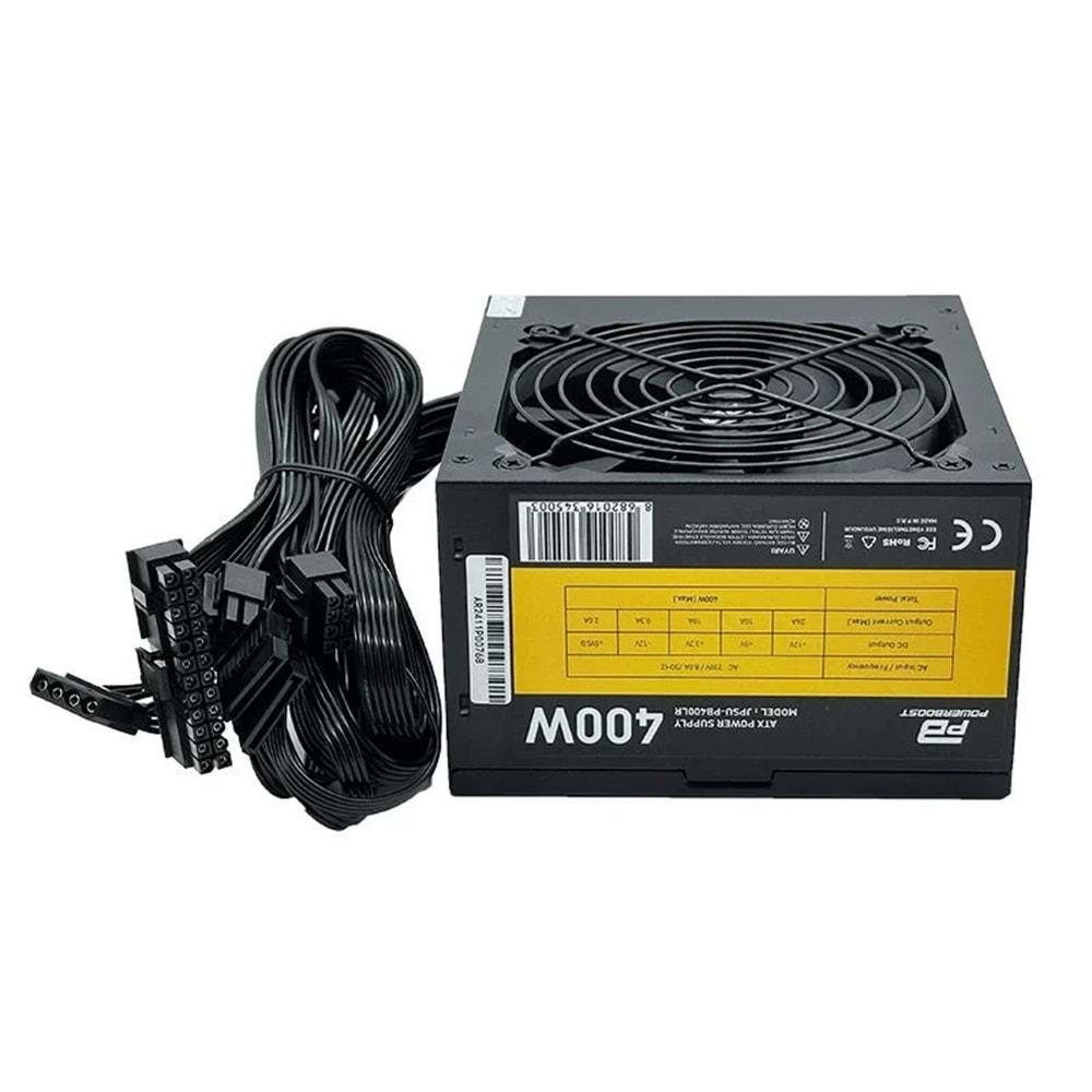POWERBOOST 400W PB400LR 12cm Fanlı Power Supply