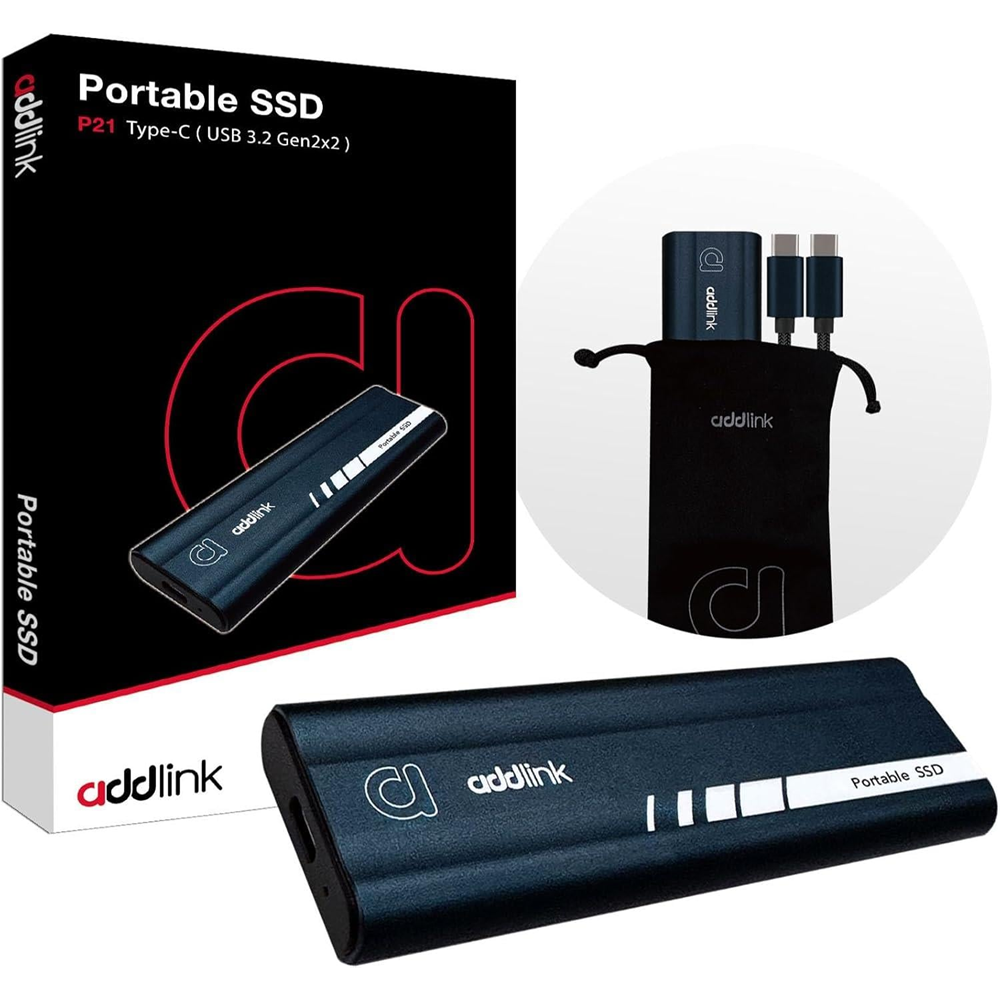 ADDLINK 1TB AD1TBP21B2K 2000-1950MB/s TYPEC SSD Harici Disk