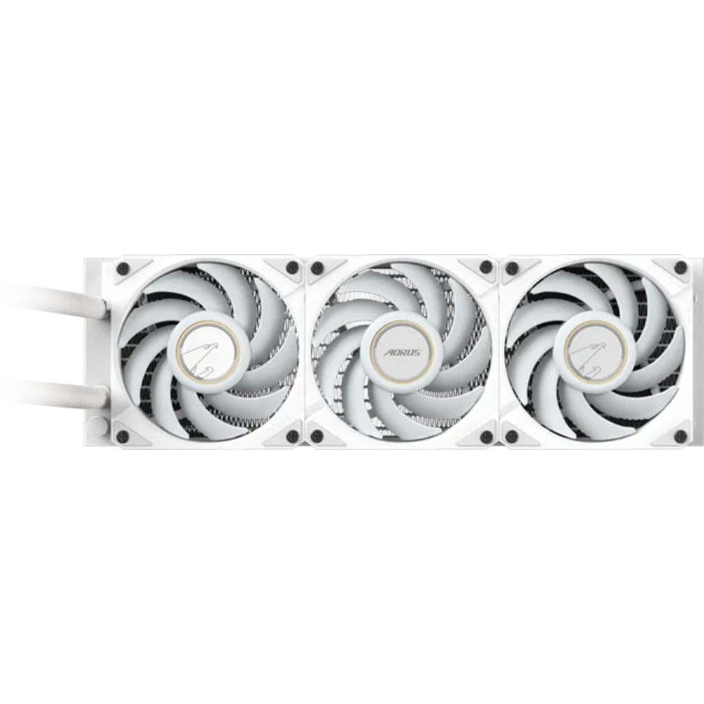 GIGABYTE 360MM LCD AORUS WATERFORCE X II 360 ICE ARGB AM5-1851p Sıvı Soğutmalı İşlemci Fanı Beyaz