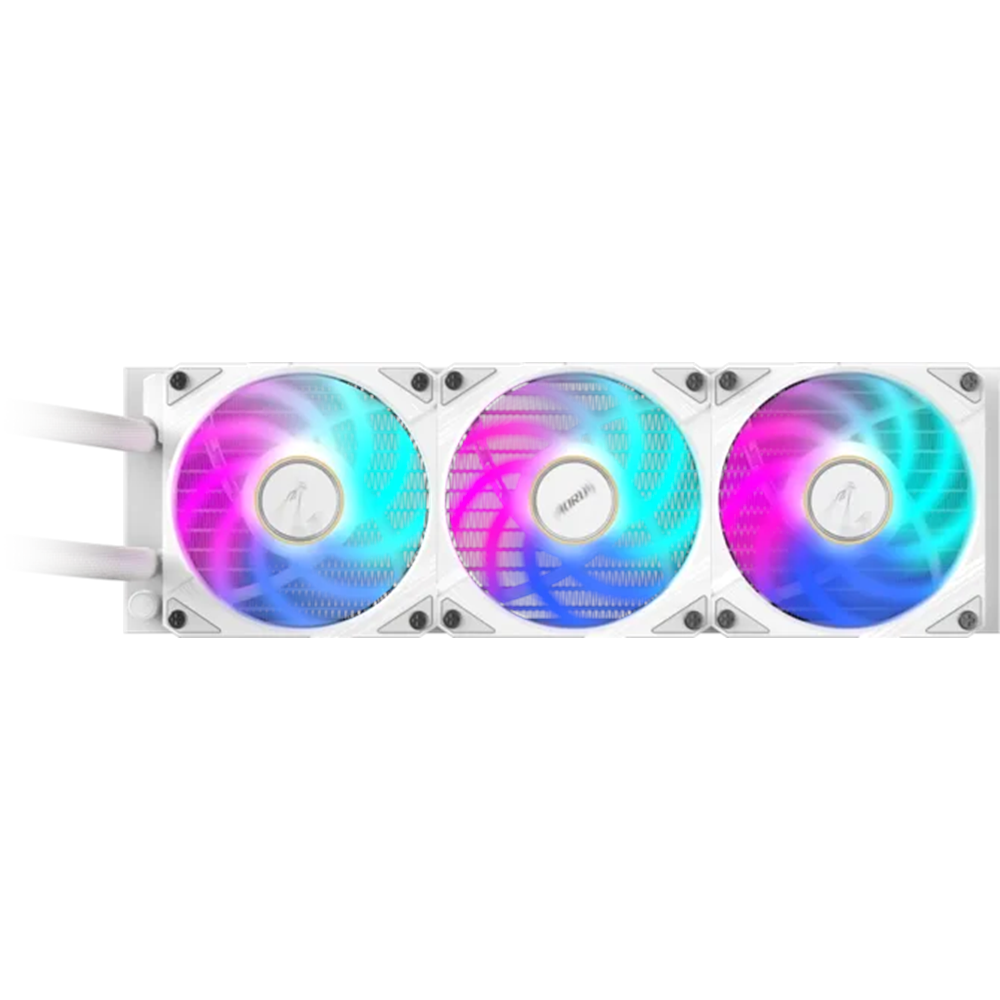 GIGABYTE 360MM LCD AORUS WATERFORCE X II 360 ICE ARGB AM5-1851p Sıvı Soğutmalı İşlemci Fanı Beyaz