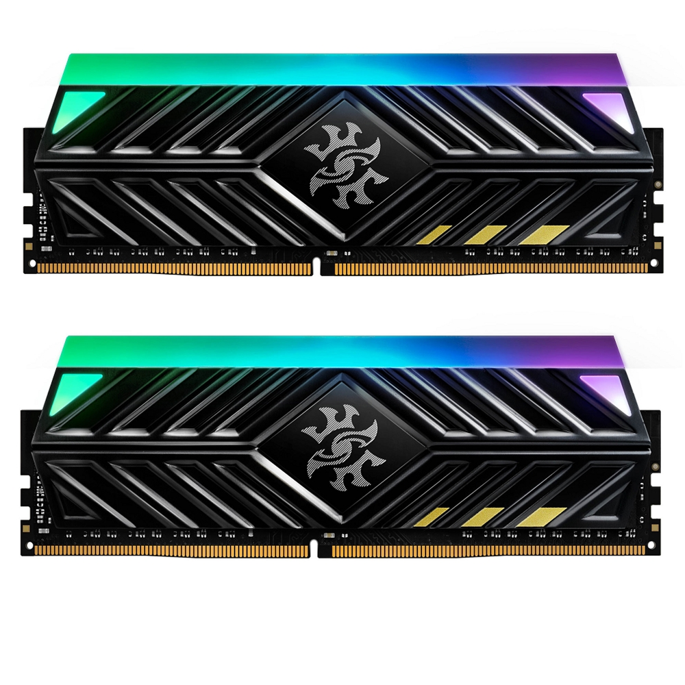 XPG 32GB (2X 16GB) DDR4 3600MHZ CL18 RGB DUAL KIT PC RAM / SPECTRIX D41 AX4U360016G18I-DT41