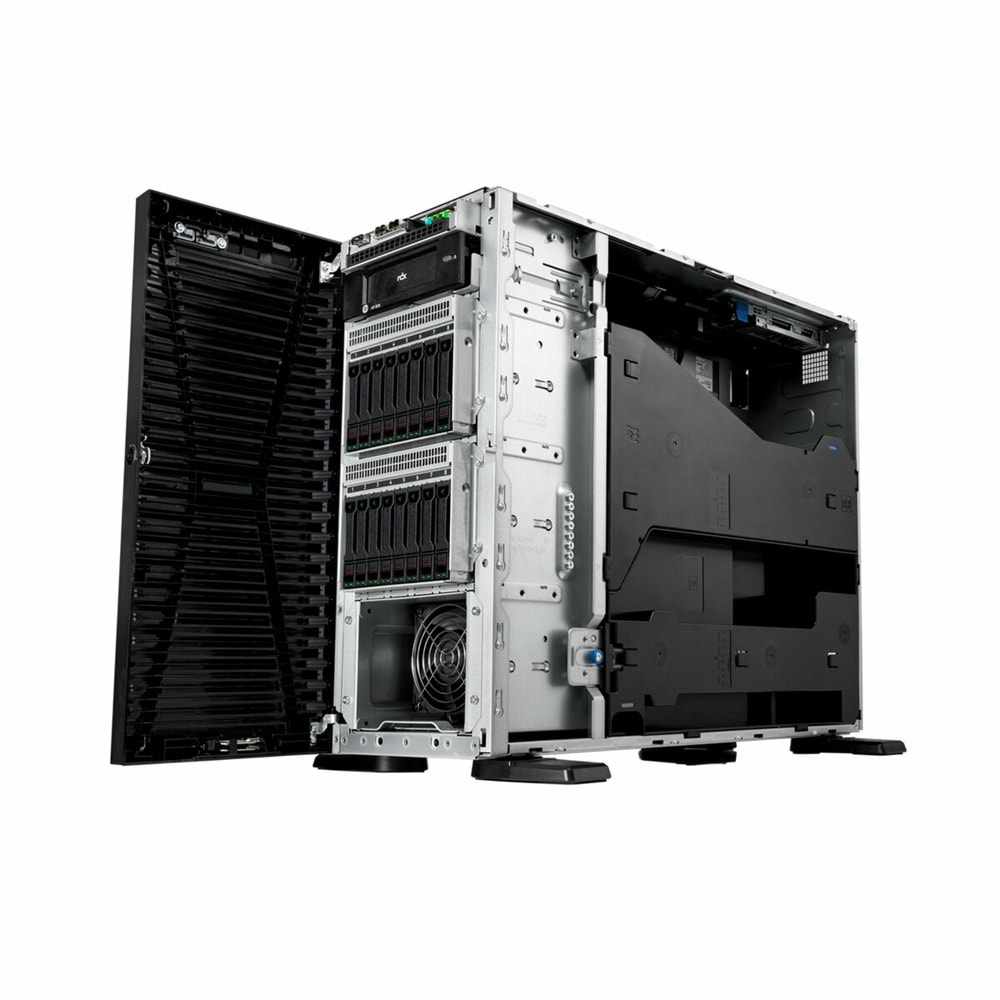 HPE PROLIANT ML110 G11 P81774-425 XEON 3508U-128GB DDR5 RDIMM-2X480GB+4X1.92TB SSD-2x1000w Tower Sunucu
