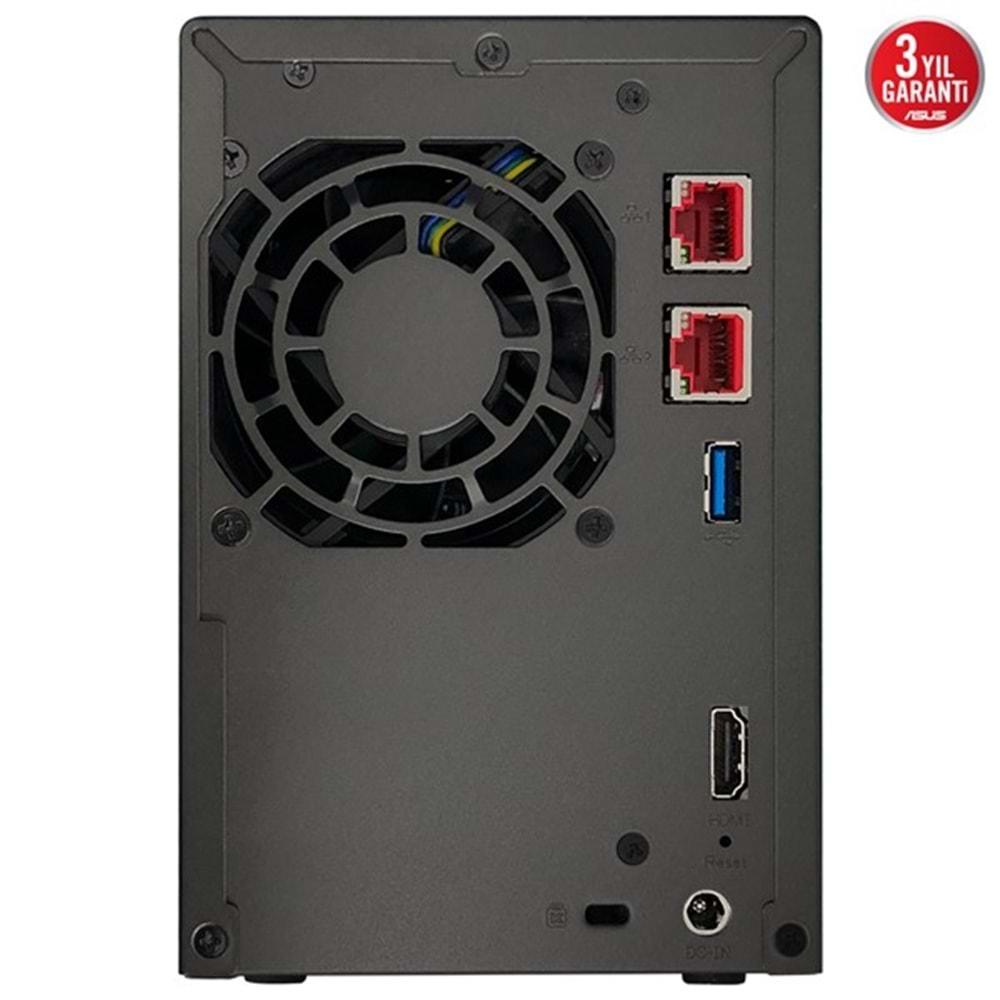 ASUSTOR 2diskli Celeron N5105-16GB RAM-2.5Gbe Nas Server AS6702T (44620)