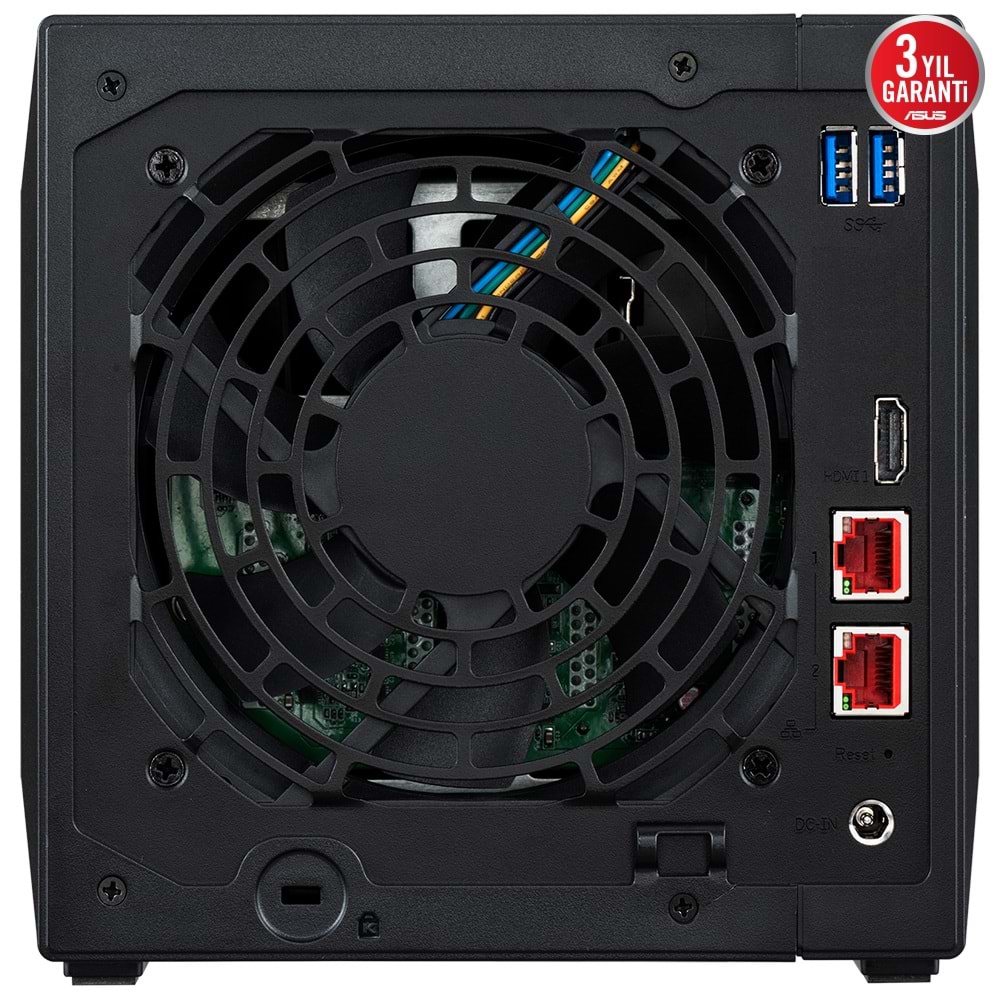 ASUSTOR 4diskli Celeron N5105 QC-8GB RAM-2-2.5GbE Nas Server AS5404T (47911)