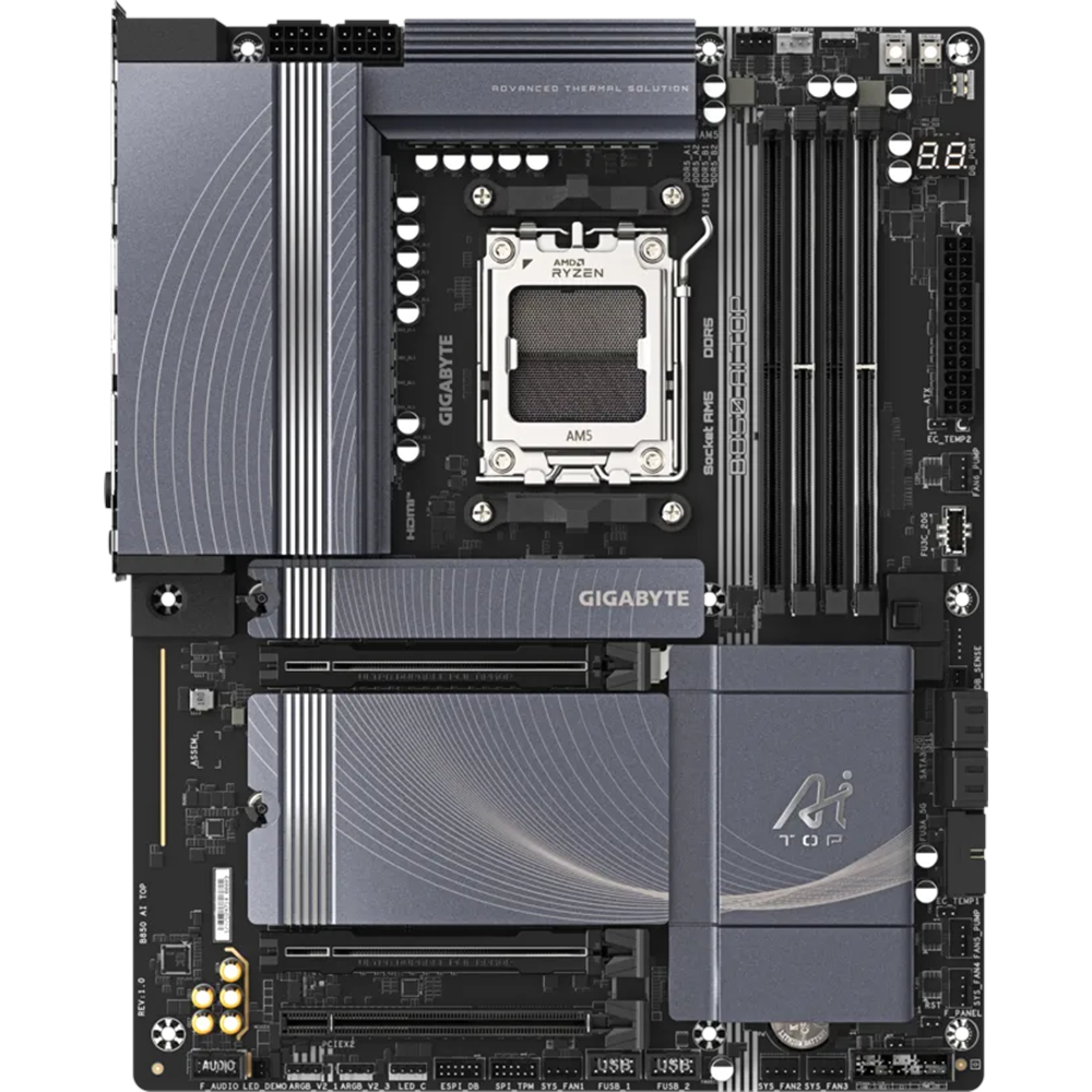 GIGABYTE B850 AI TOP WIFI7 DDR5 HDMI-DP TYPEC PCIE 5.0 AM5 ATX
