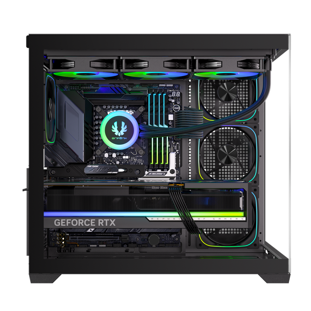 BITFENIX 750W 80+ BRONZE ZAAH BFC-ZAA75KKGKK-4A 4-ARGB Fanlı Gaming Mid-Tower PC Kasası