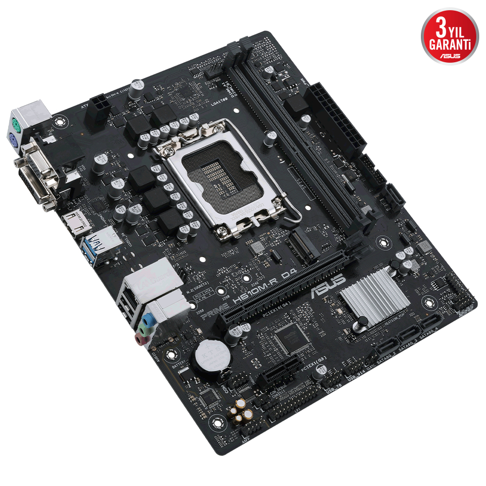 ASUS PRIME H610M-R D4-SI DDR4 DVI-HDMI PCIE 4.0 1700p mATX